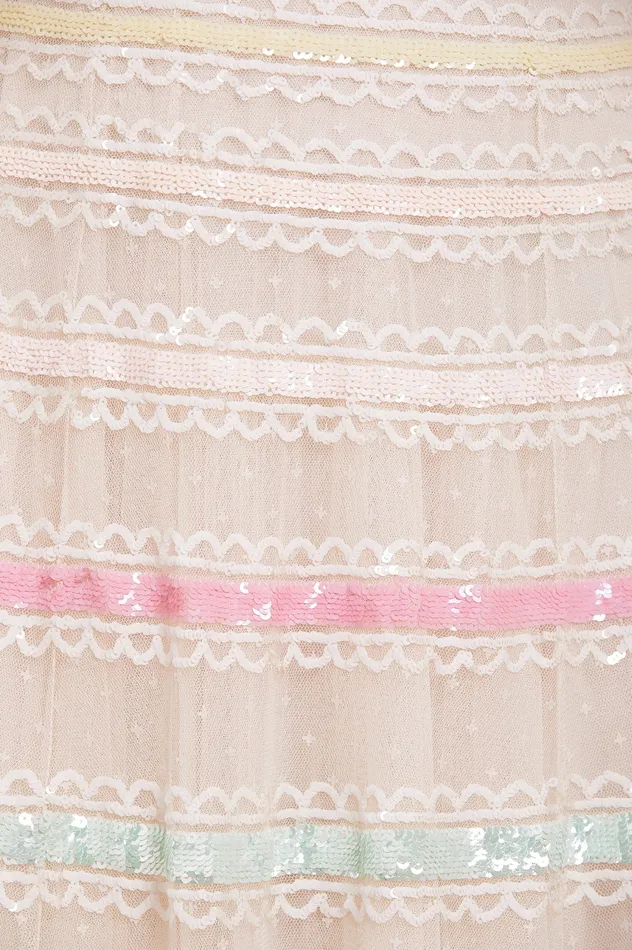 Needle and Thread Rainbow Strapless Gown Rainbow Women Embellished Dresses
