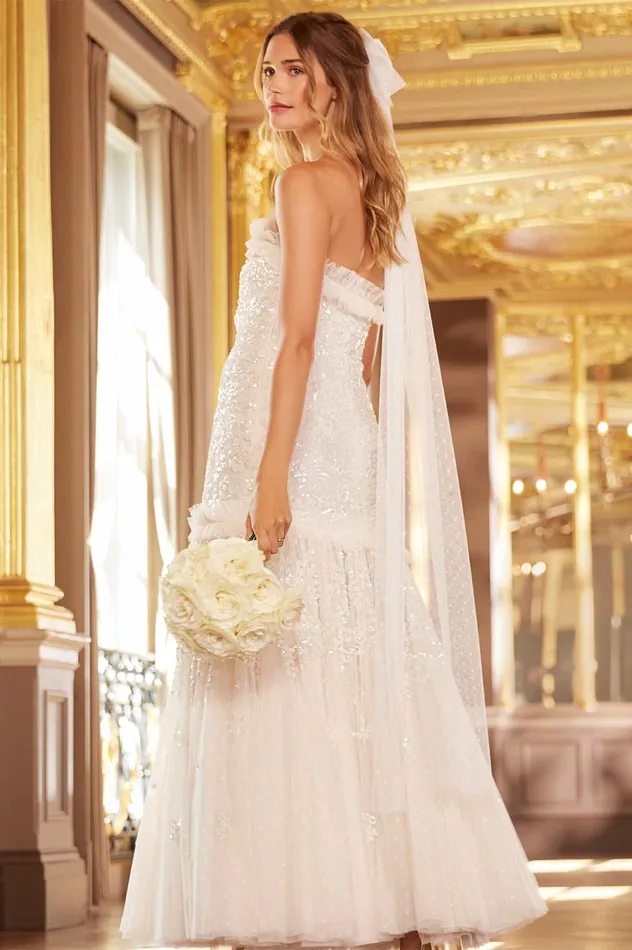 Needle and Thread Regal Rose Gloss Strapless Gown Champagne Women Embellished Dresses Needle and Thread Regal Rose Gloss Strapless Gown Champagne Women Embellished Dresses