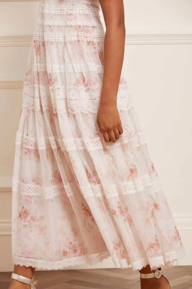 Needle and Thread Trailing Blooms Lace Ankle Gown Multi Women Printed Dresses Needle and Thread Trailing Blooms Lace Ankle Gown Multi Women Printed Dresses