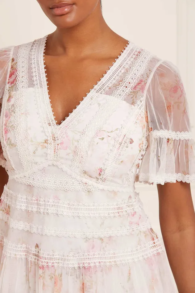 Needle and Thread Trailing Blooms Lace Ankle Gown Multi Women Printed Dresses Needle and Thread Trailing Blooms Lace Ankle Gown Multi Women Printed Dresses