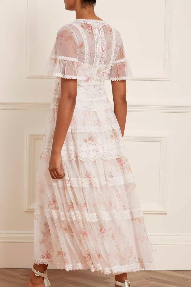 Needle and Thread Trailing Blooms Lace Ankle Gown Multi Women Printed Dresses Needle and Thread Trailing Blooms Lace Ankle Gown Multi Women Printed Dresses