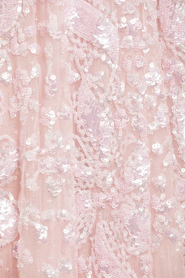 Needle and Thread Trailing Bow Gown Pink Women Embellished Dresses
