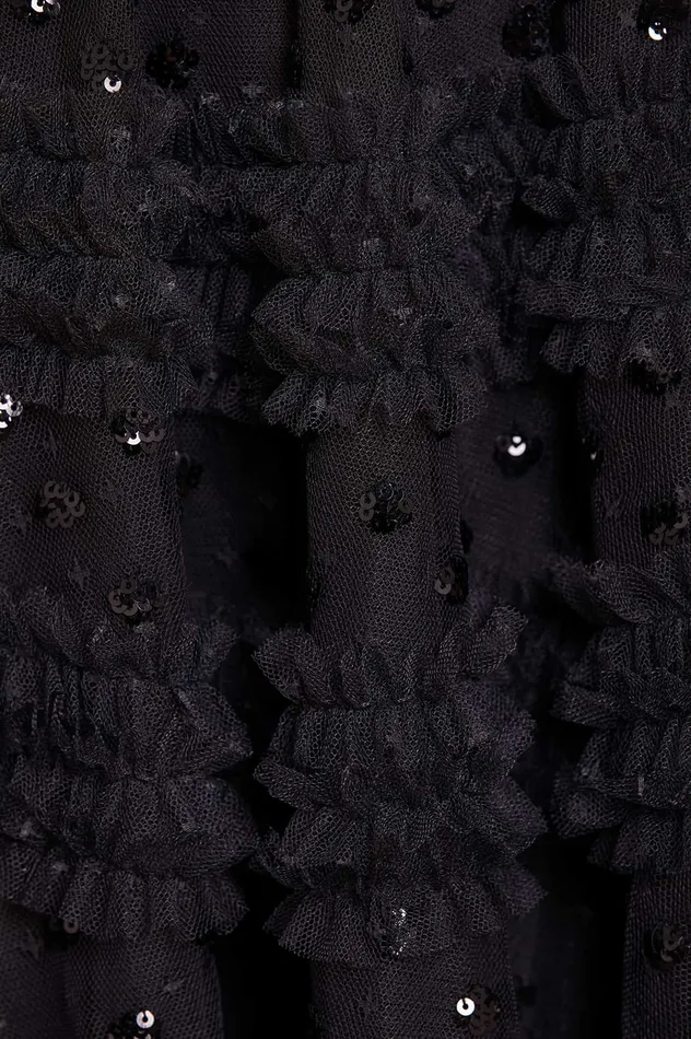 Needle and Thread Vivian Off Shoulder Micro Mini Dress Black Women Embellished Dresses Needle and Thread Vivian Off Shoulder Micro Mini Dress Black Women Embellished Dresses