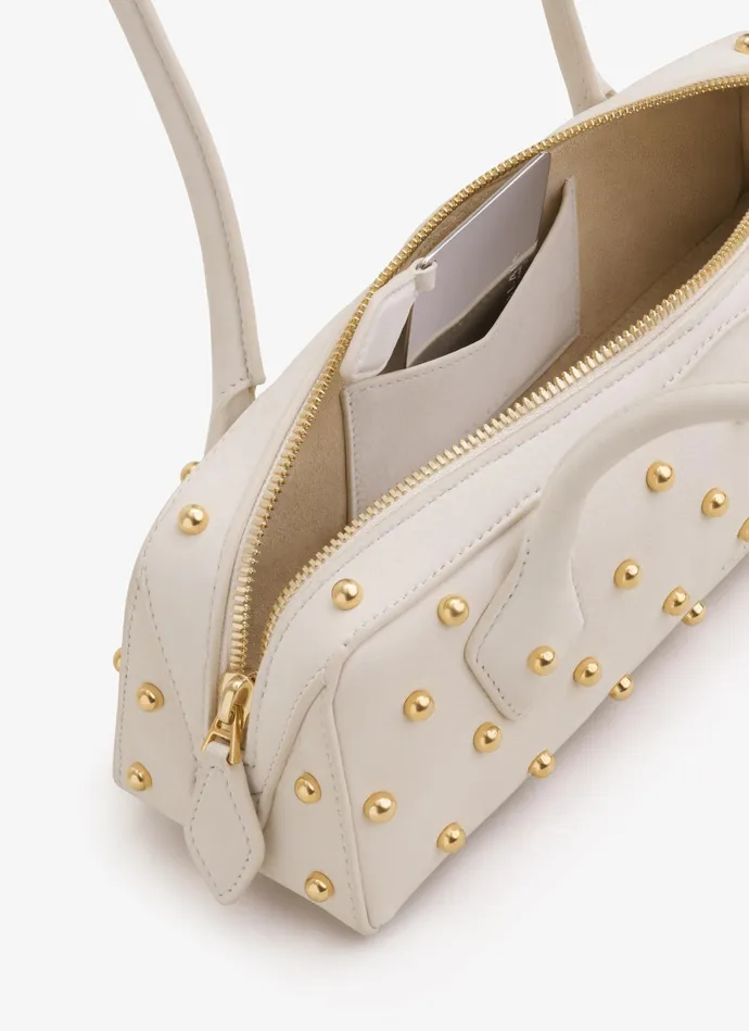 Nude LE TECKEL SMALL BAG IN NUBUK Women Alaa Le Teckel