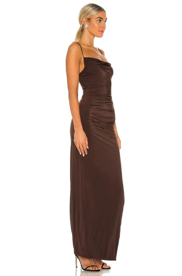 Odessa Gown Espresso Brown Women Lovers and Friends Dresses
