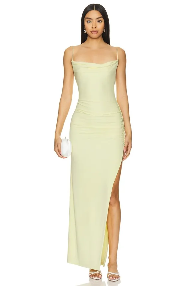 Odessa Gown Soft Yellow Women Lovers and Friends Dresses