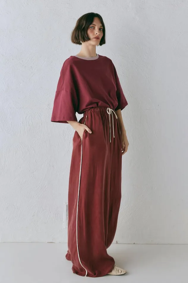 Pants Women VRG GRL Moonscapes Pants Wine Pants Women VRG GRL Moonscapes Pants Wine