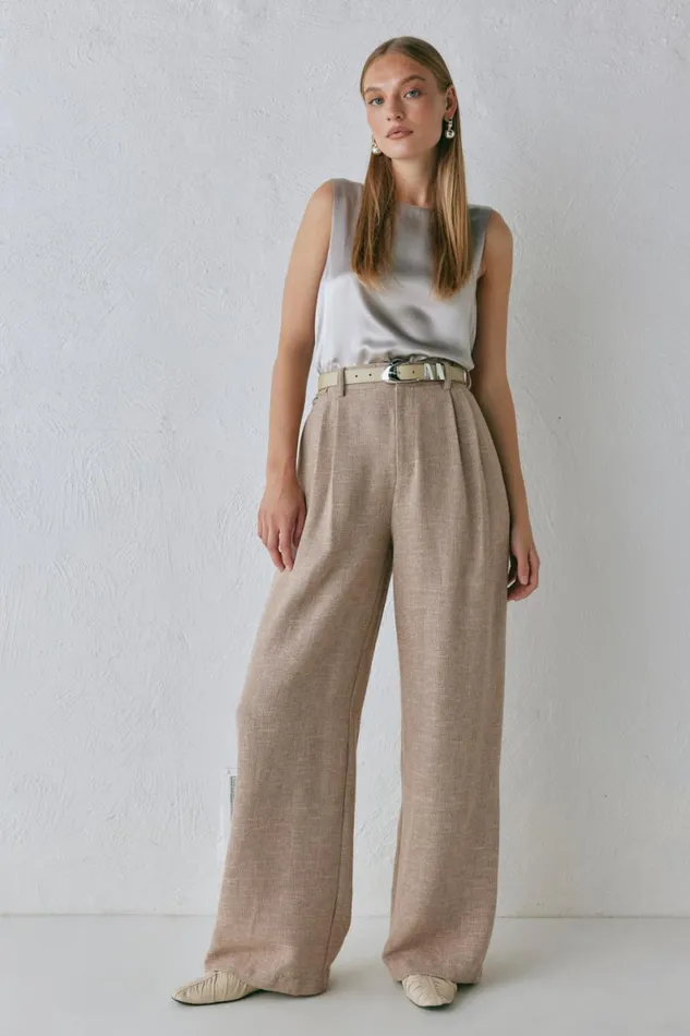 Pants Women VRG GRL Taite Pants Natural Pants Women VRG GRL Taite Pants Natural