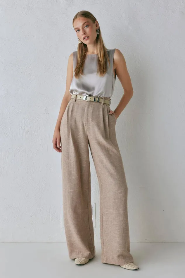 Pants Women VRG GRL Taite Pants Natural Pants Women VRG GRL Taite Pants Natural