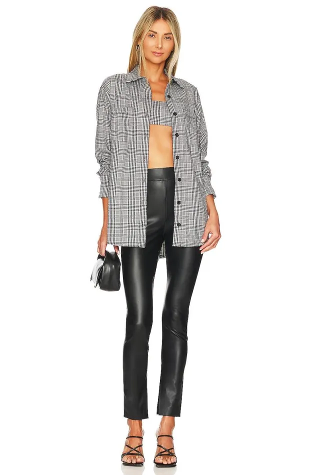 Patton Bralette Black White Check Women Lovers and Friends Tops