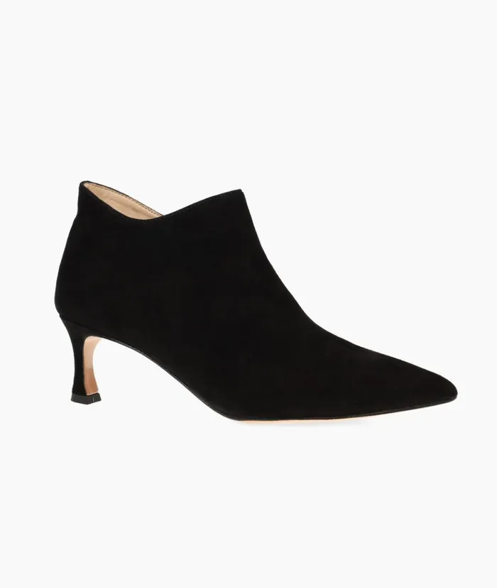 Pelle Moda Colsen Bootie 8211 Black Black Kid Suede Women Low Heels Pelle Moda Colsen Bootie 8211 Black Black Kid Suede Women Low Heels
