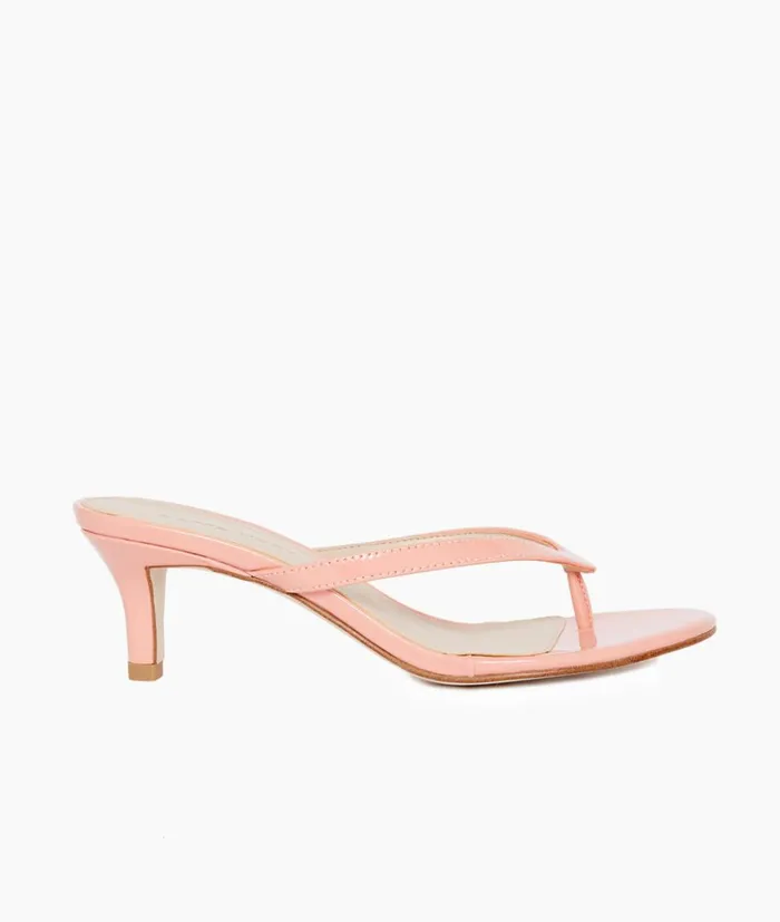Pelle Moda Effi 4 Low Heel 8211 Peony Peony Patent Women Sandals
