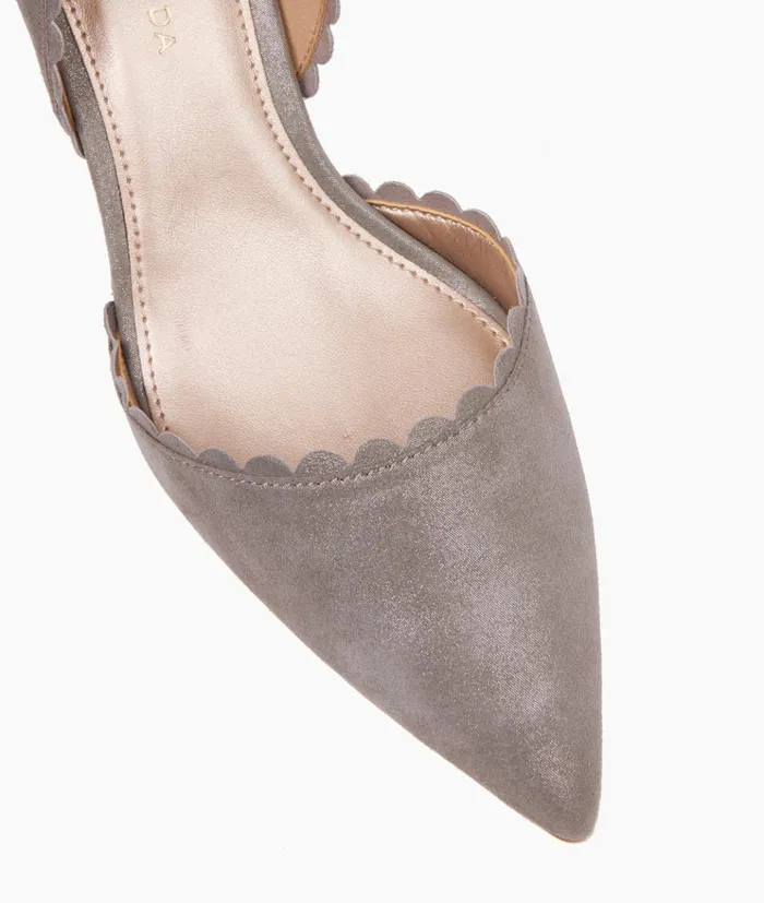 Pelle Moda Kenny Pump 8211 Pewter Pewter Shimmer Suede Women Low Heels Pelle Moda Kenny Pump 8211 Pewter Pewter Shimmer Suede Women Low Heels