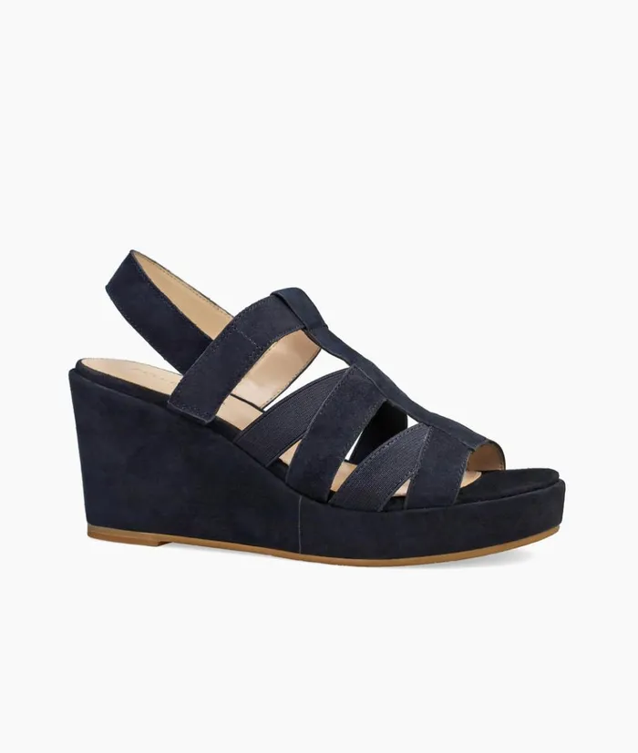 Pelle Moda Kym Wedge 8211 Midnight Midnight Kid Suede Women Wedges Pelle Moda Kym Wedge 8211 Midnight Midnight Kid Suede Women Wedges