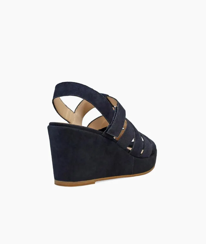 Pelle Moda Kym Wedge 8211 Midnight Midnight Kid Suede Women Wedges Pelle Moda Kym Wedge 8211 Midnight Midnight Kid Suede Women Wedges
