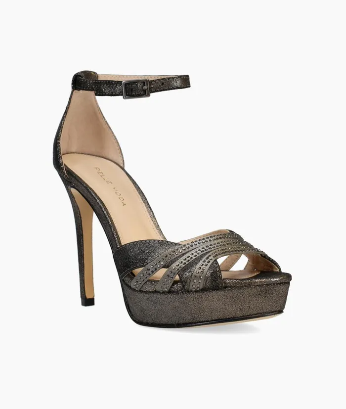 Pelle Moda Olwyn Platform 8211 Pewter Pewter SatinMetallic Suede Women Platforms Pelle Moda Olwyn Platform 8211 Pewter Pewter SatinMetallic Suede Women Platforms