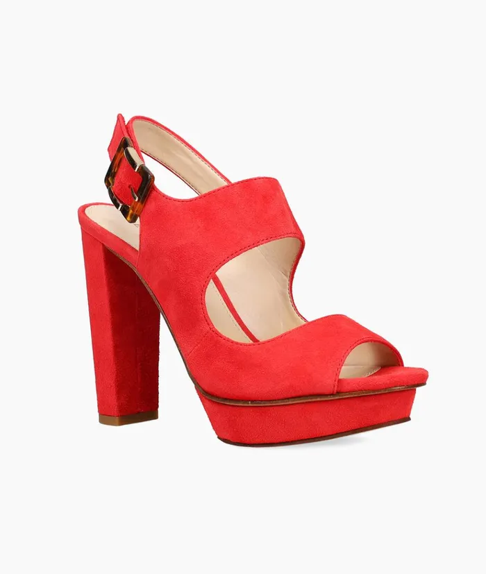 Pelle Moda Pamina Platform 8211 Flame Flame Kid Suede Women High Heels Pelle Moda Pamina Platform 8211 Flame Flame Kid Suede Women High Heels