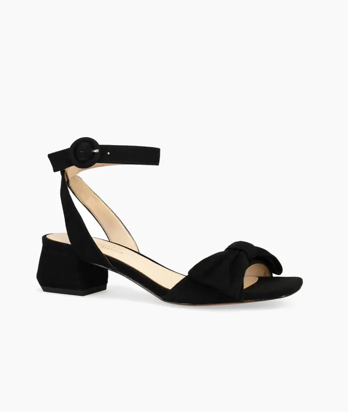Pelle Moda Tandi Sandal 8211 Black Black Kid Suede Women Low Heels Pelle Moda Tandi Sandal 8211 Black Black Kid Suede Women Low Heels