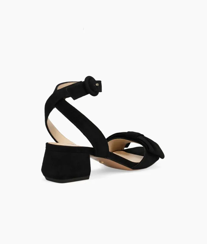 Pelle Moda Tandi Sandal 8211 Black Black Kid Suede Women Low Heels Pelle Moda Tandi Sandal 8211 Black Black Kid Suede Women Low Heels