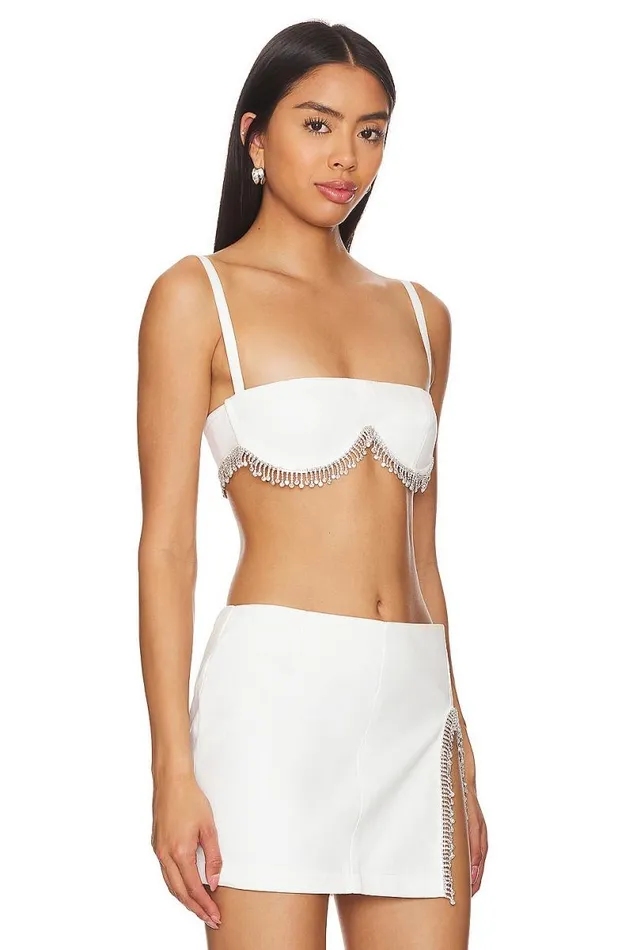 Peyton Bra Top White Women Lovers and Friends Tops