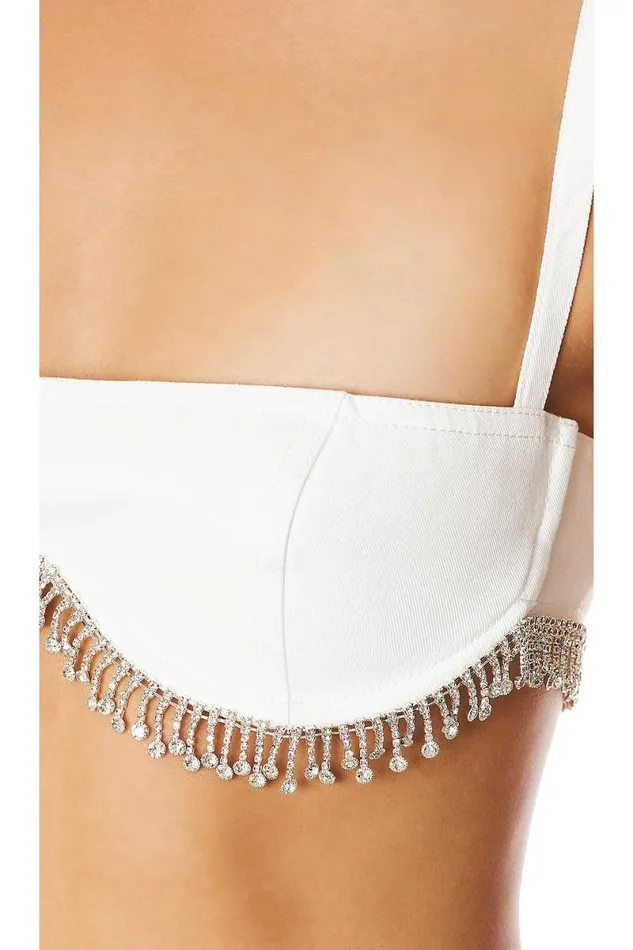 Peyton Bra Top White Women Lovers and Friends Tops