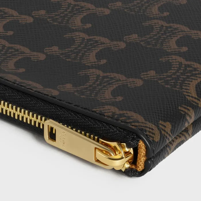 Pouch In Triomphe Canvas Black Women CELINE TRIOMPHE CANVAS Pouch In Triomphe Canvas Black Women CELINE TRIOMPHE CANVAS