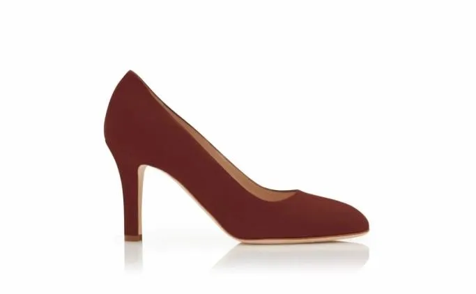 Pumps Women Manolo Blahnik VERINDark Brown Suede Round Toe Pumps Pumps Women Manolo Blahnik VERINDark Brown Suede Round Toe Pumps