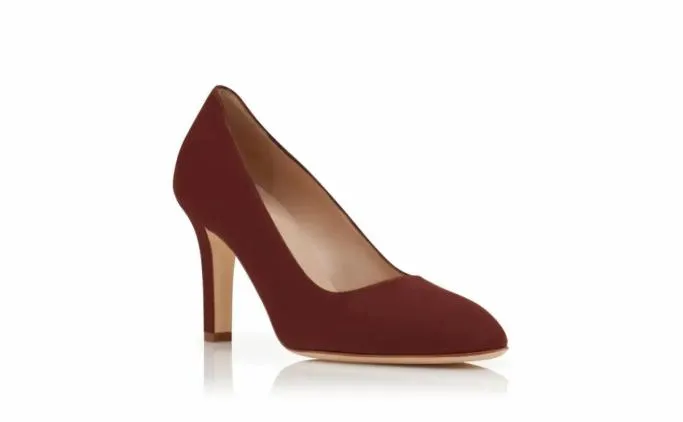 Pumps Women Manolo Blahnik VERINDark Brown Suede Round Toe Pumps Pumps Women Manolo Blahnik VERINDark Brown Suede Round Toe Pumps
