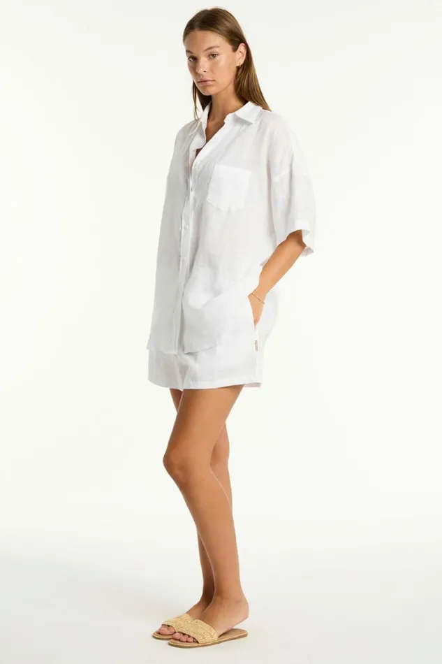 Resort Linen Aloha Shirt Resort Linen Women Sea Level Linen