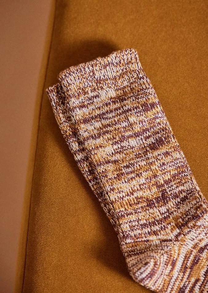 Szane Accessories Mens Josh Socks Bordeaux Multicolour