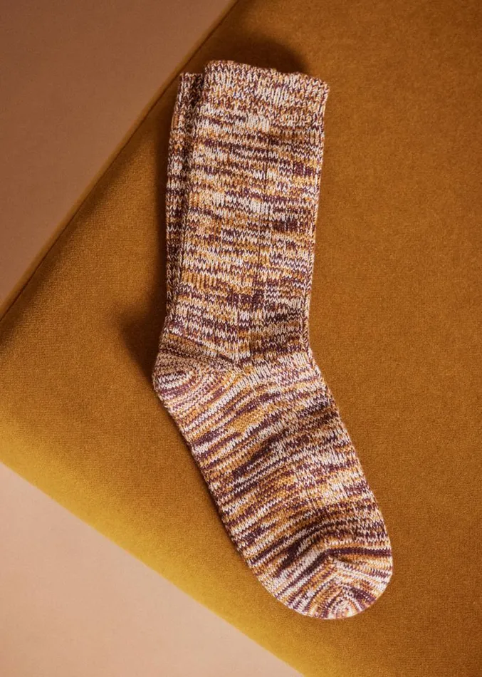 Szane Accessories Mens Josh Socks Bordeaux Multicolour