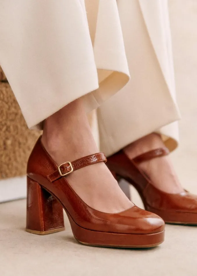 Szane Babies Ballerinas and Pumps Womens Georgia High Babies Polished Camel