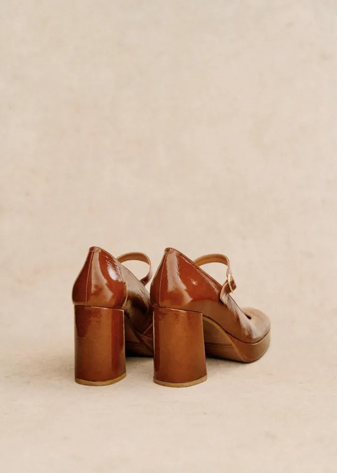 Szane Babies Ballerinas and Pumps Womens Georgia High Babies Polished Camel