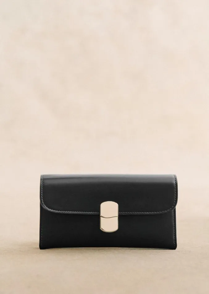 Szane Bags Womens Large Milo Wallet Glossy Black