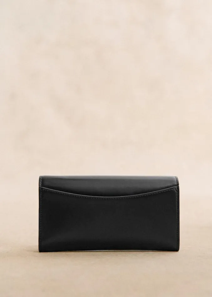 Szane Bags Womens Large Milo Wallet Glossy Black