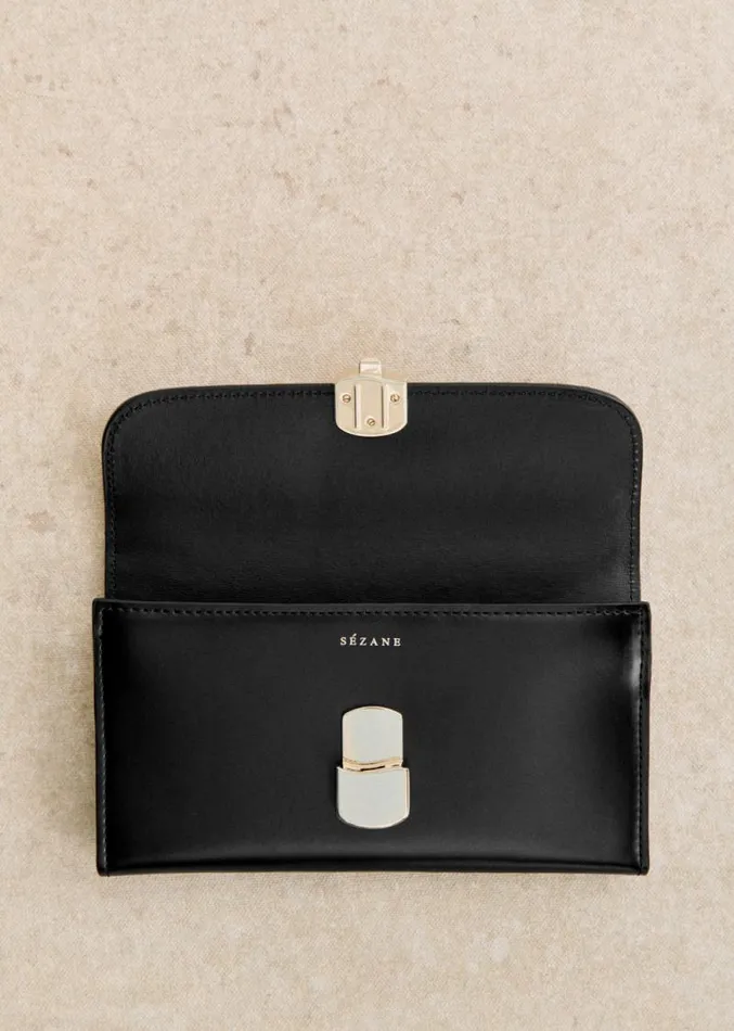 Szane Bags Womens Large Milo Wallet Glossy Black