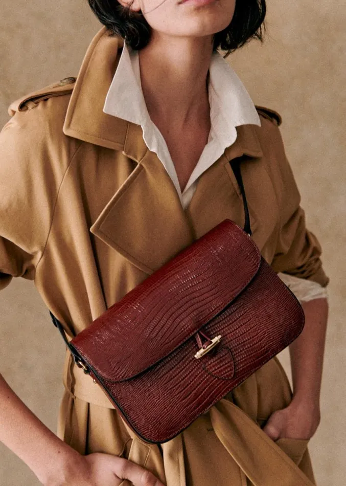 Szane Bags Womens Milo Bag Embossed Brown