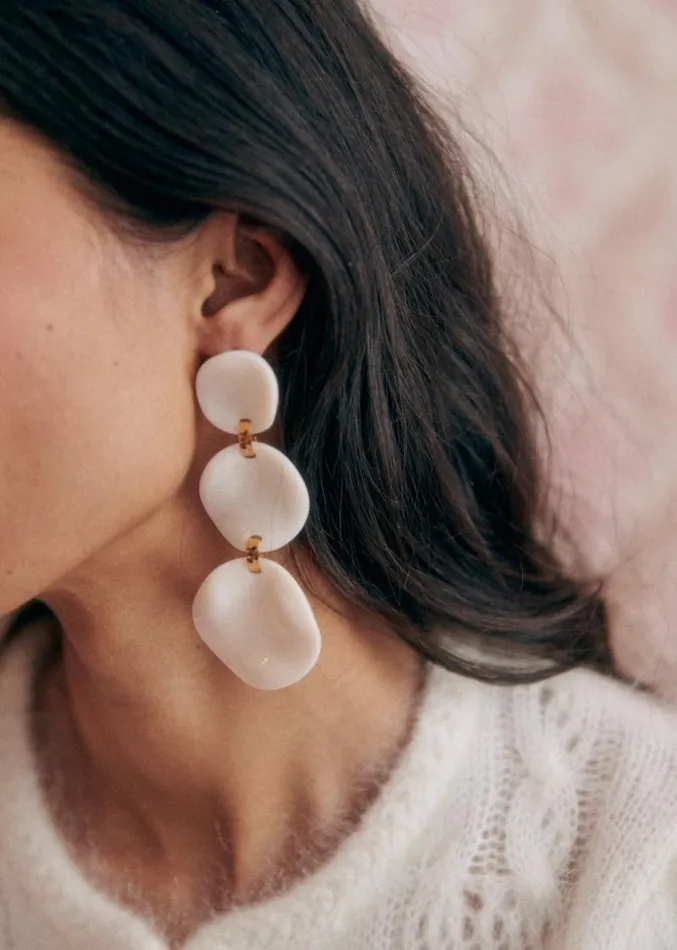 Szane Earrings Womens Ernest Earrings Ecru