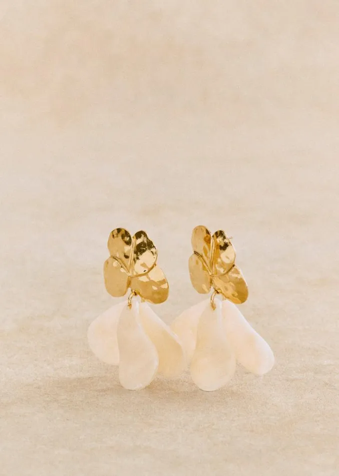 Szane Earrings Womens Georgia Earrings Ecru