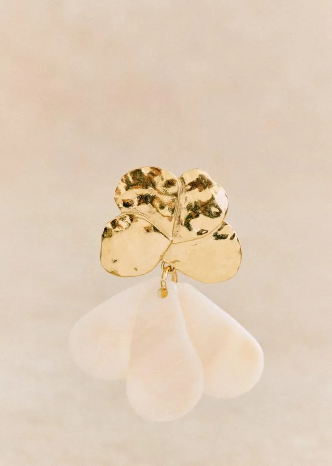 Szane Earrings Womens Georgia Earrings Ecru