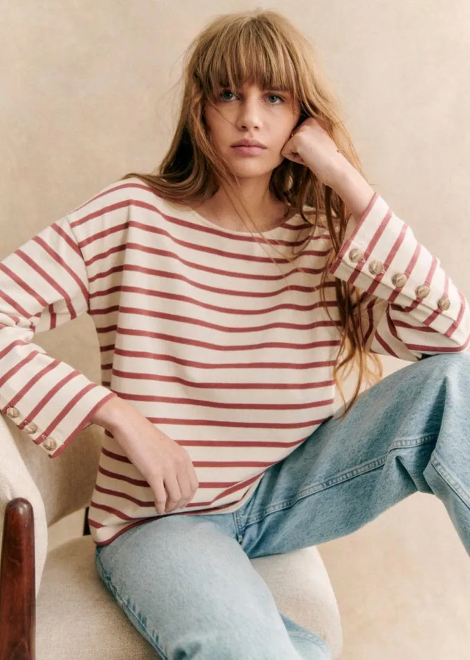 Szane Tops Womens Sue Marinire Ecru Rosewood