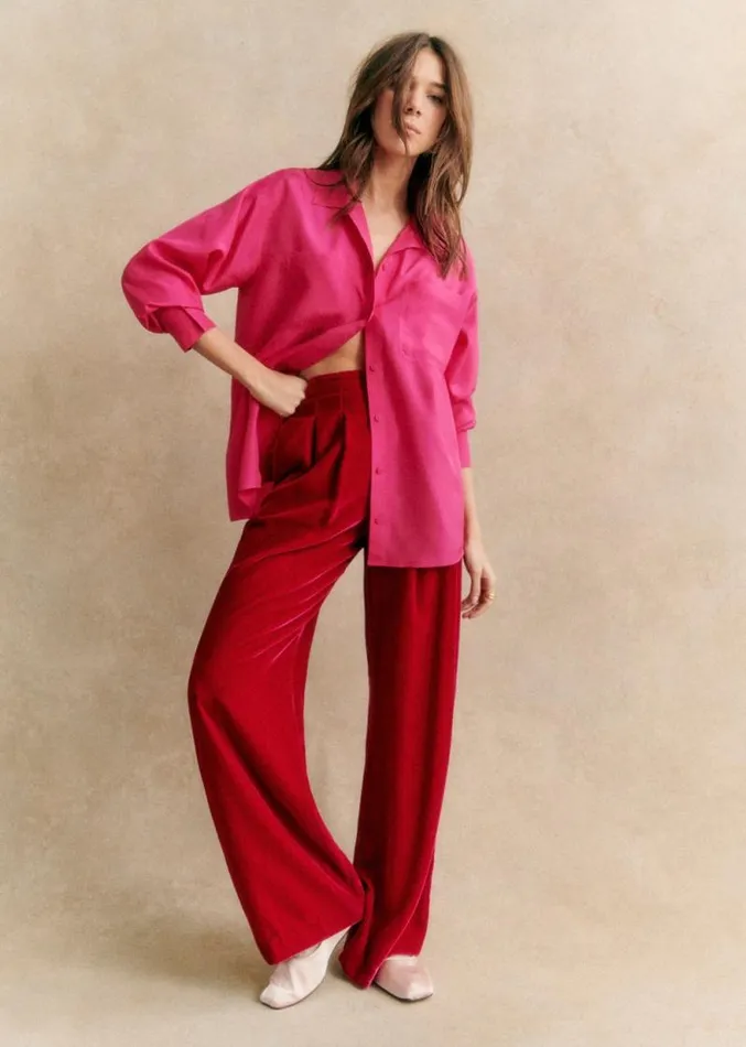 Szane Trousers and Jumpsuits Womens Malone Trousers Fuchsia