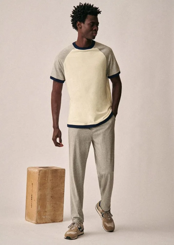Szane Trousers Mens Hawkins Sweatpants Mottled Grey