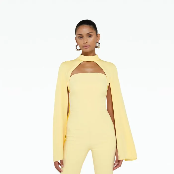 Safiyaa Agnes Pale Primrose Harness Women Capes and Harnesses