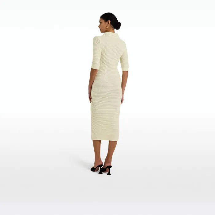 Safiyaa Akilah Ivory Crochet Dress Women Dresses