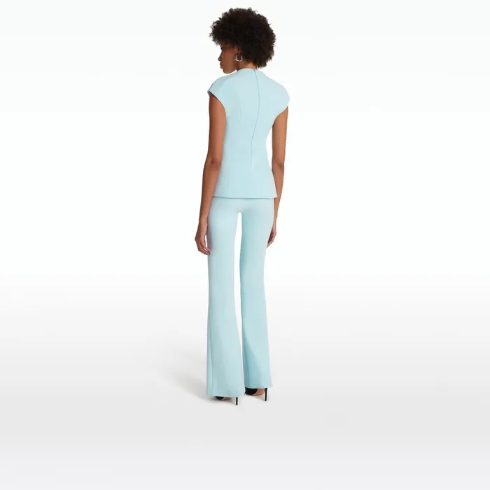 Safiyaa Alexa Baby Blue Trousers Women Trousers