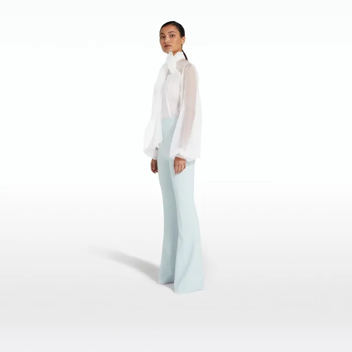 Safiyaa Alexa Ice Blue Trousers Women Trousers