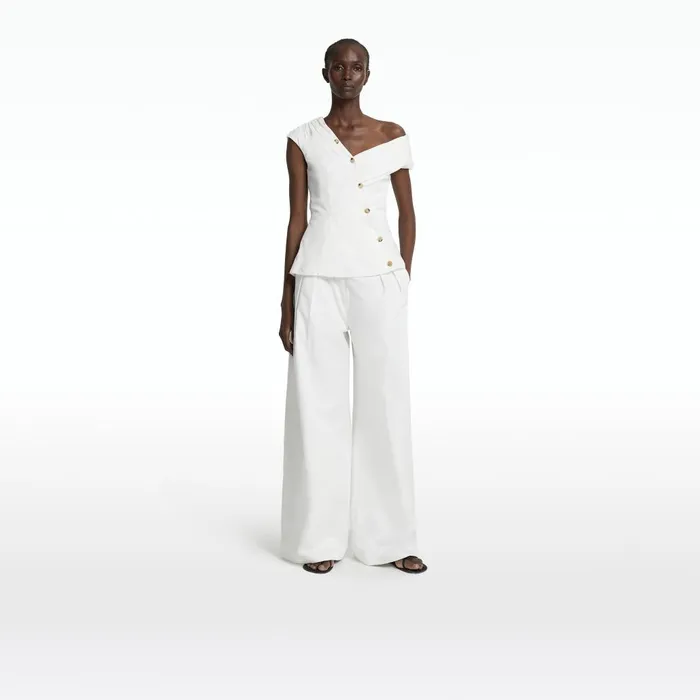 Safiyaa Benette Ivory Trousers Women Trousers