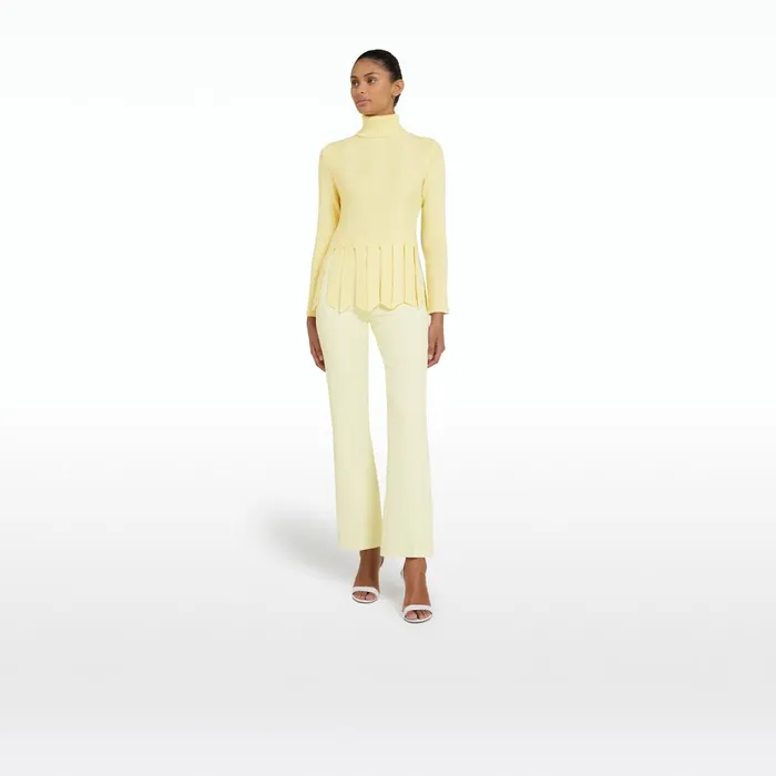 Safiyaa Cava Pale Primrose Knit Women Tops