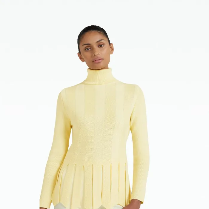 Safiyaa Cava Pale Primrose Knit Women Tops